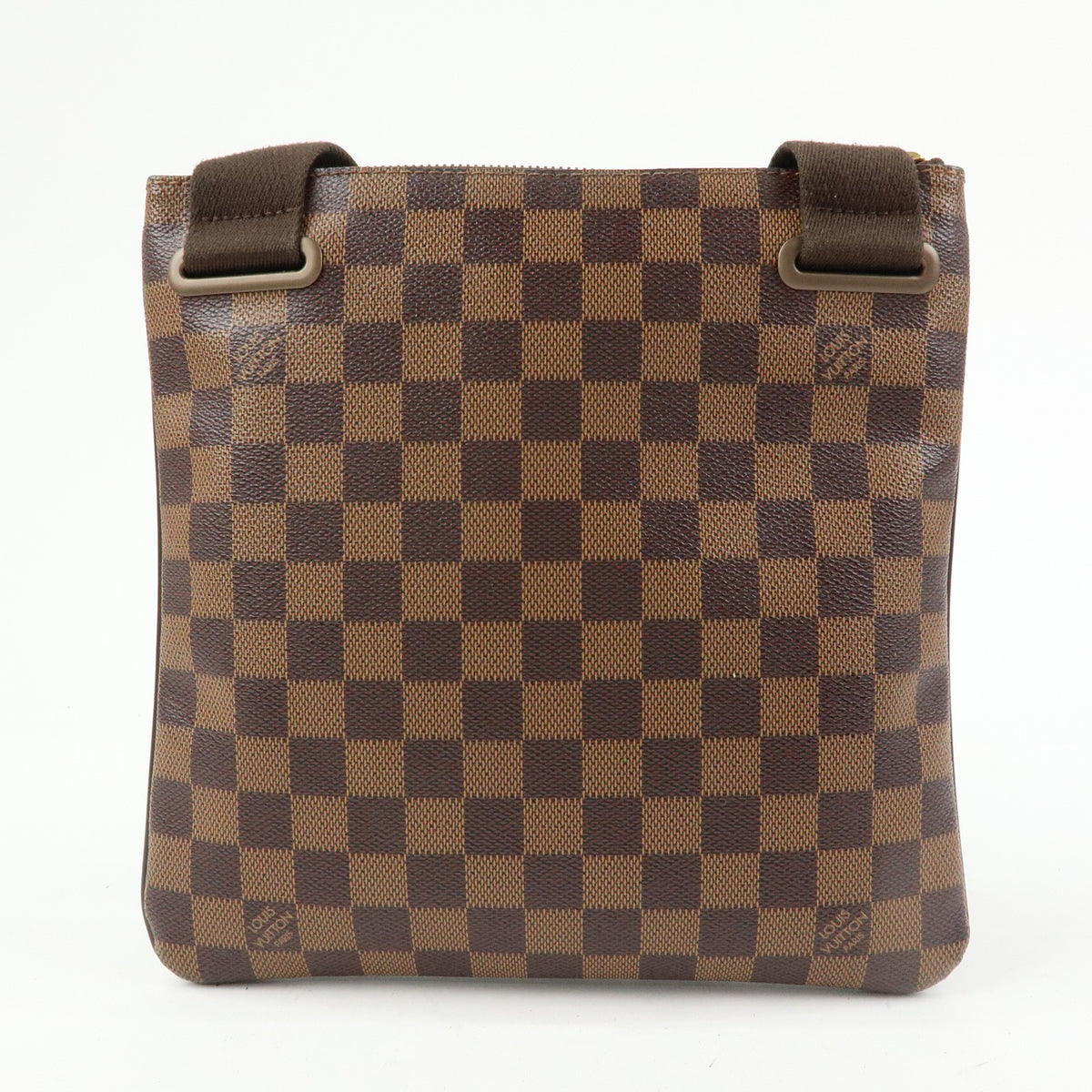 Louis Vuitton Brooklyn Pochette Plate Damier Brown Canvas Clutche & Pouche Bag (Pre-Owned)