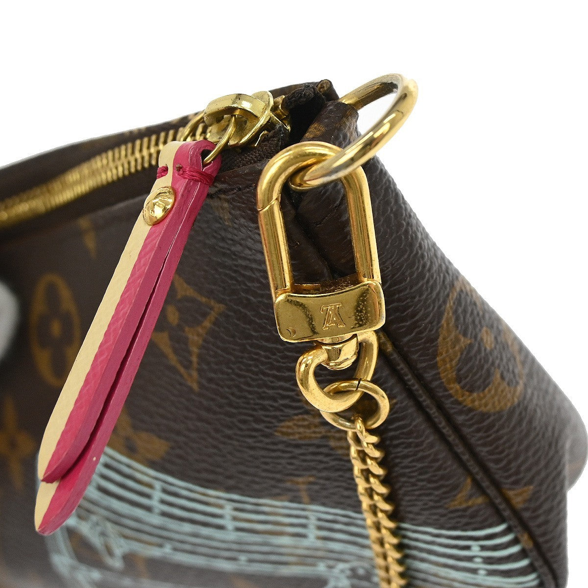 Louis Vuitton Mini Pochette Limited Brown Canvas Clutche & Pouche Bag (Pre-Owned)