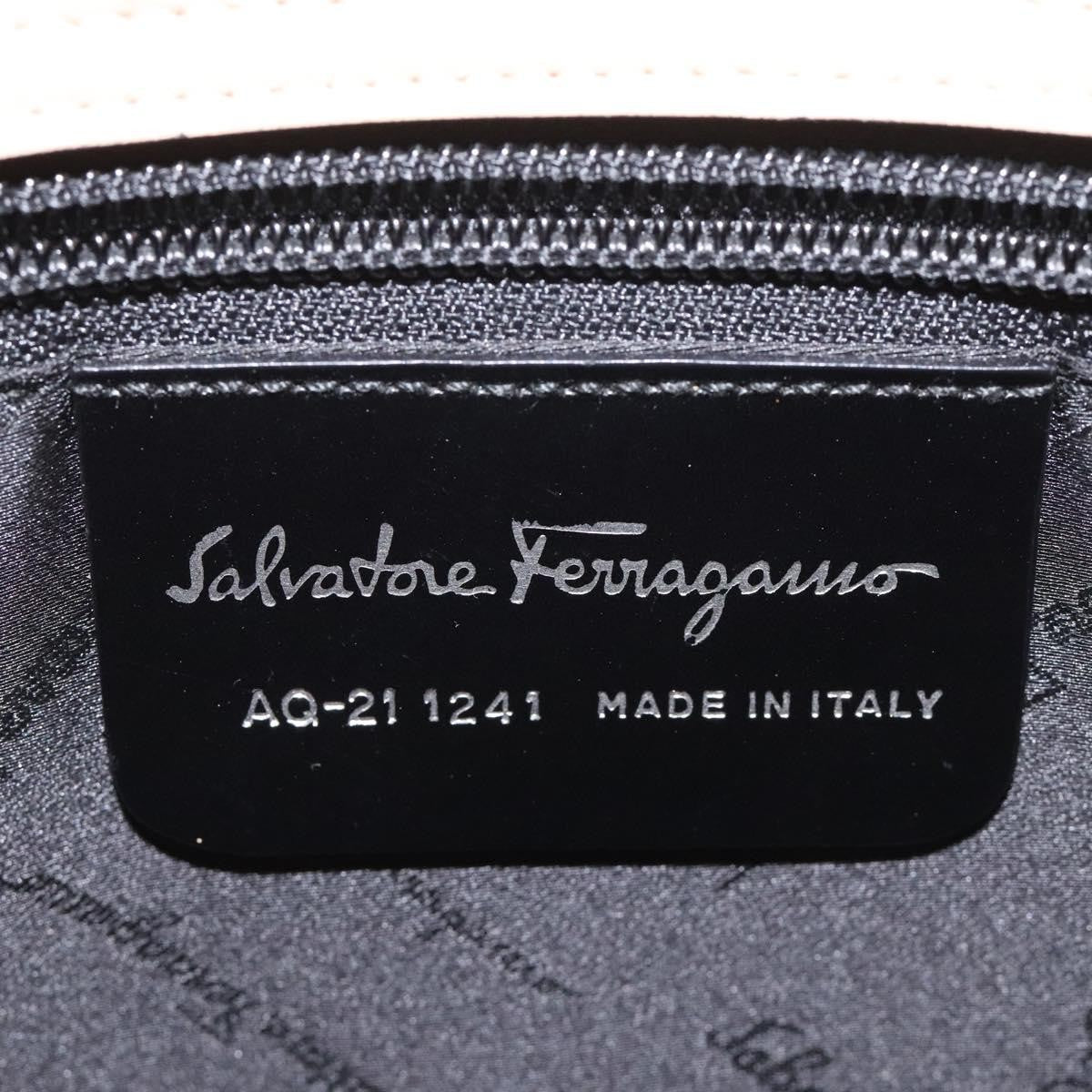 Salvatore Ferragamo Vintage Patent Leather Black Patent_Leather Tote Bag Bag (Pre-Owned)