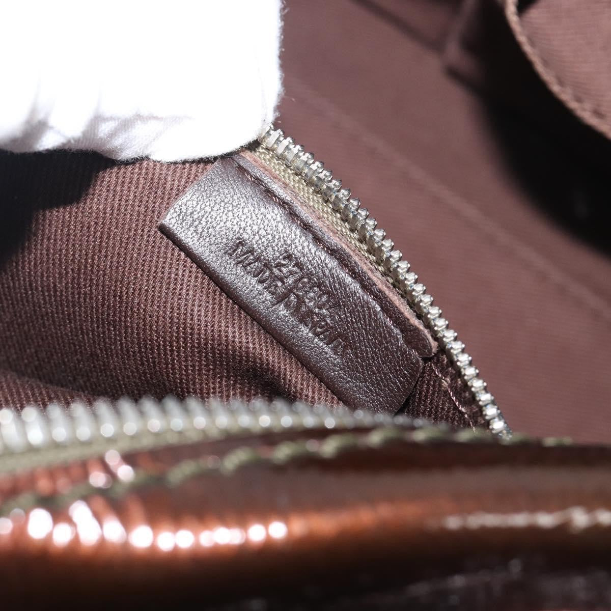 Loewe Amazona Patent Brown Patent_Leather Handbag (Pre-Owned)