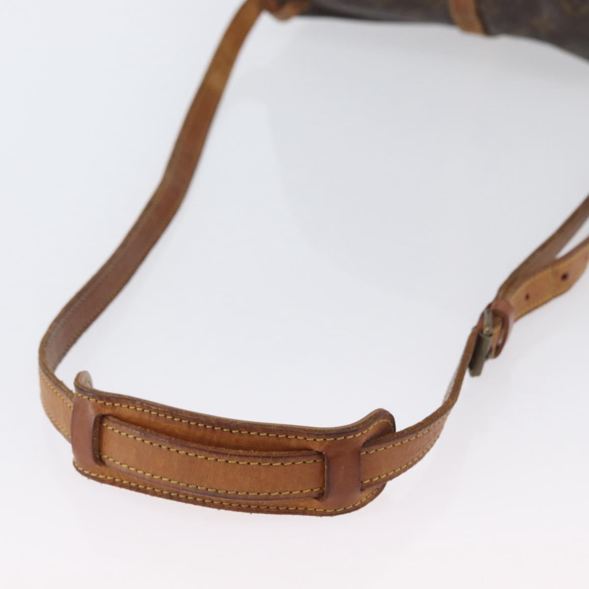 Louis Vuitton Saumur Monogram Canvas Brown Canvas Shoulder Bag Bag (Pre-Owned)