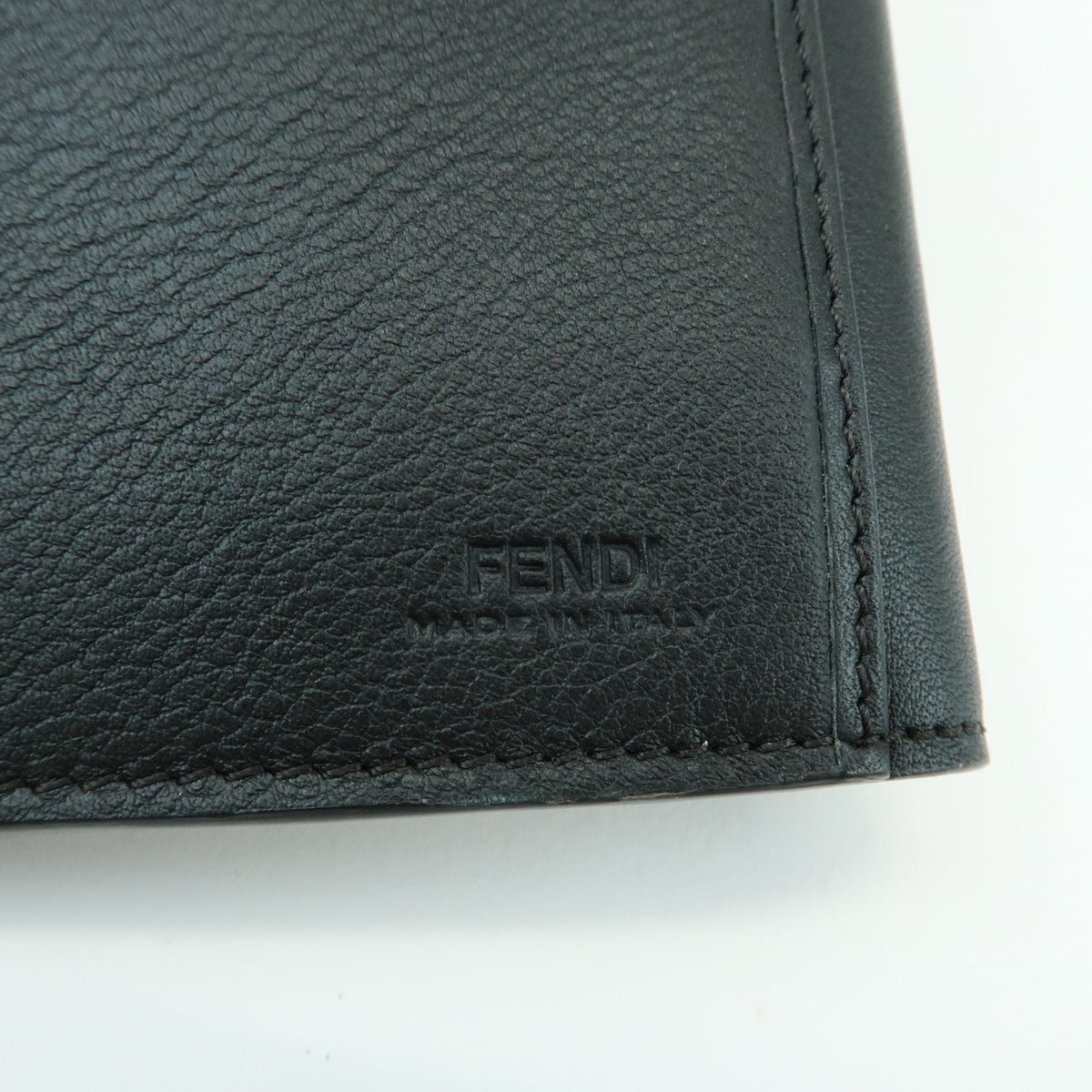 Fendi Selleria Peekaboo Leather Black Leather Wallets Accessory (Pre-Owned)