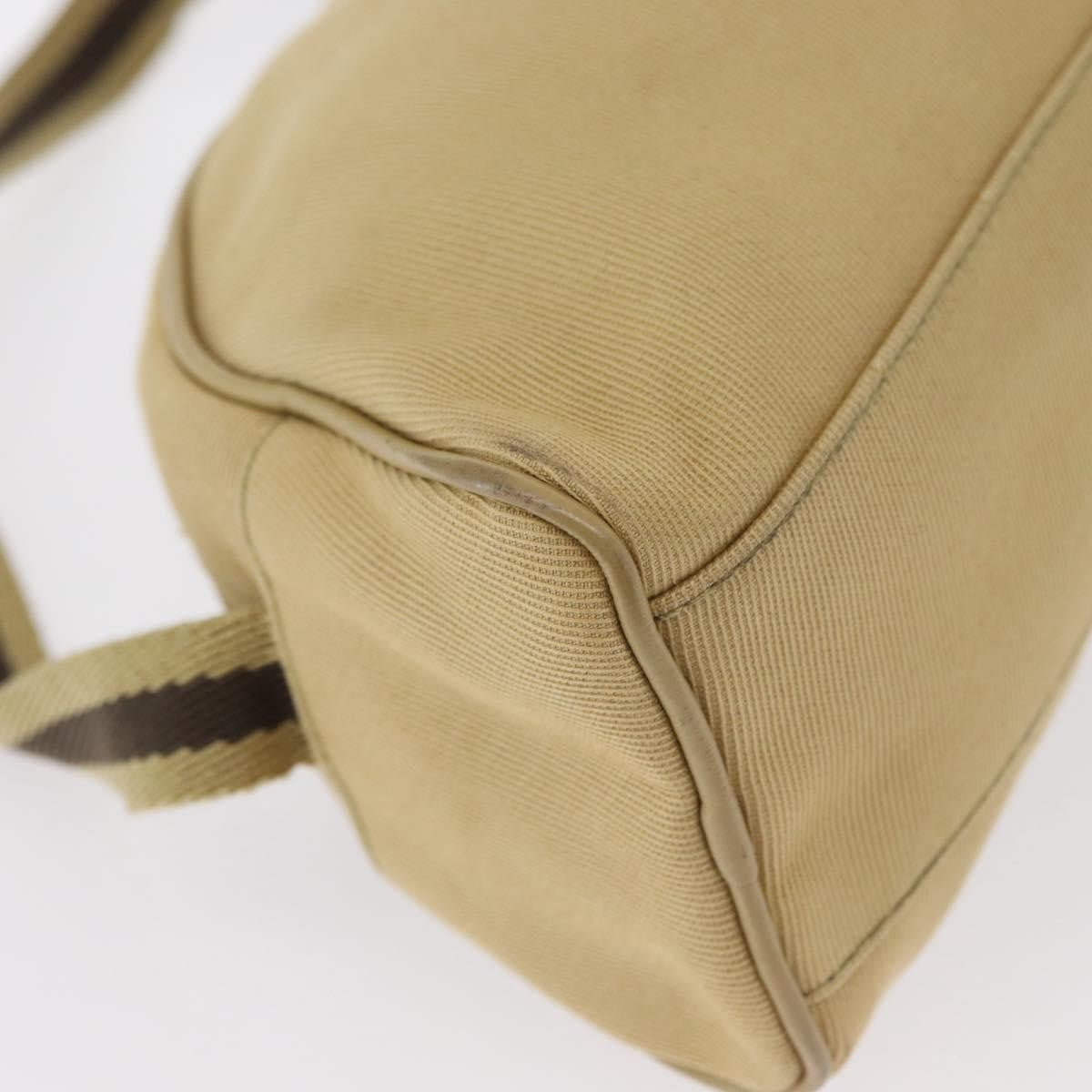 Gucci Vintage Canvas Beige Canvas Shoulder Bag Bag (Pre-Owned)