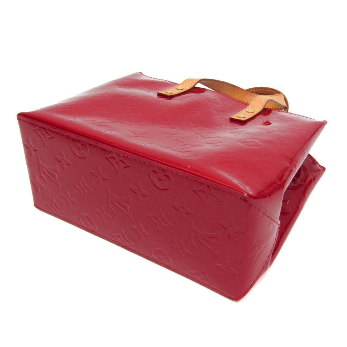 Louis Vuitton Reade Monogram Vernis Red Patent_Leather Handbag (Pre-Owned)