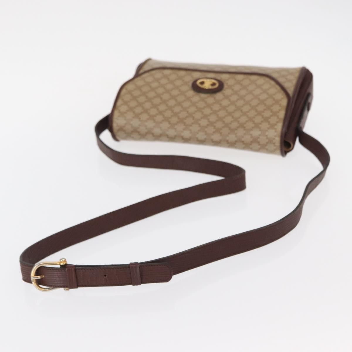 Celine Vintage Macadam Canvas And Leather Beige Canvas Shoulder Bag Bag (Pre-Owned)