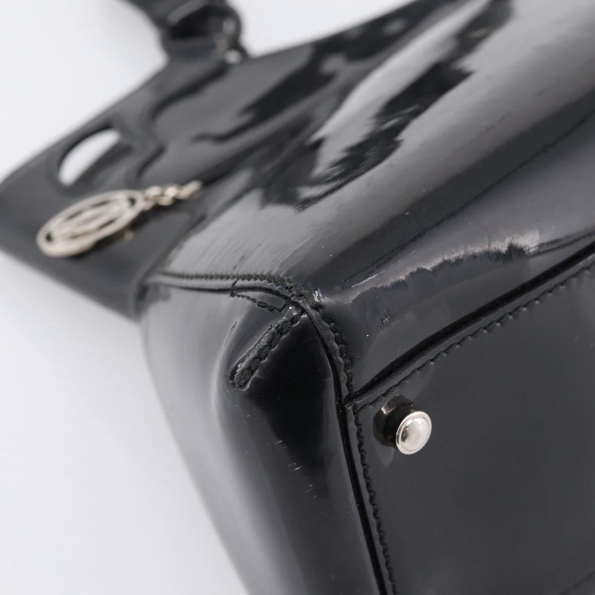 Cartier Marcello Patent Leather Black Patent_Leather Handbag (Pre-Owned)