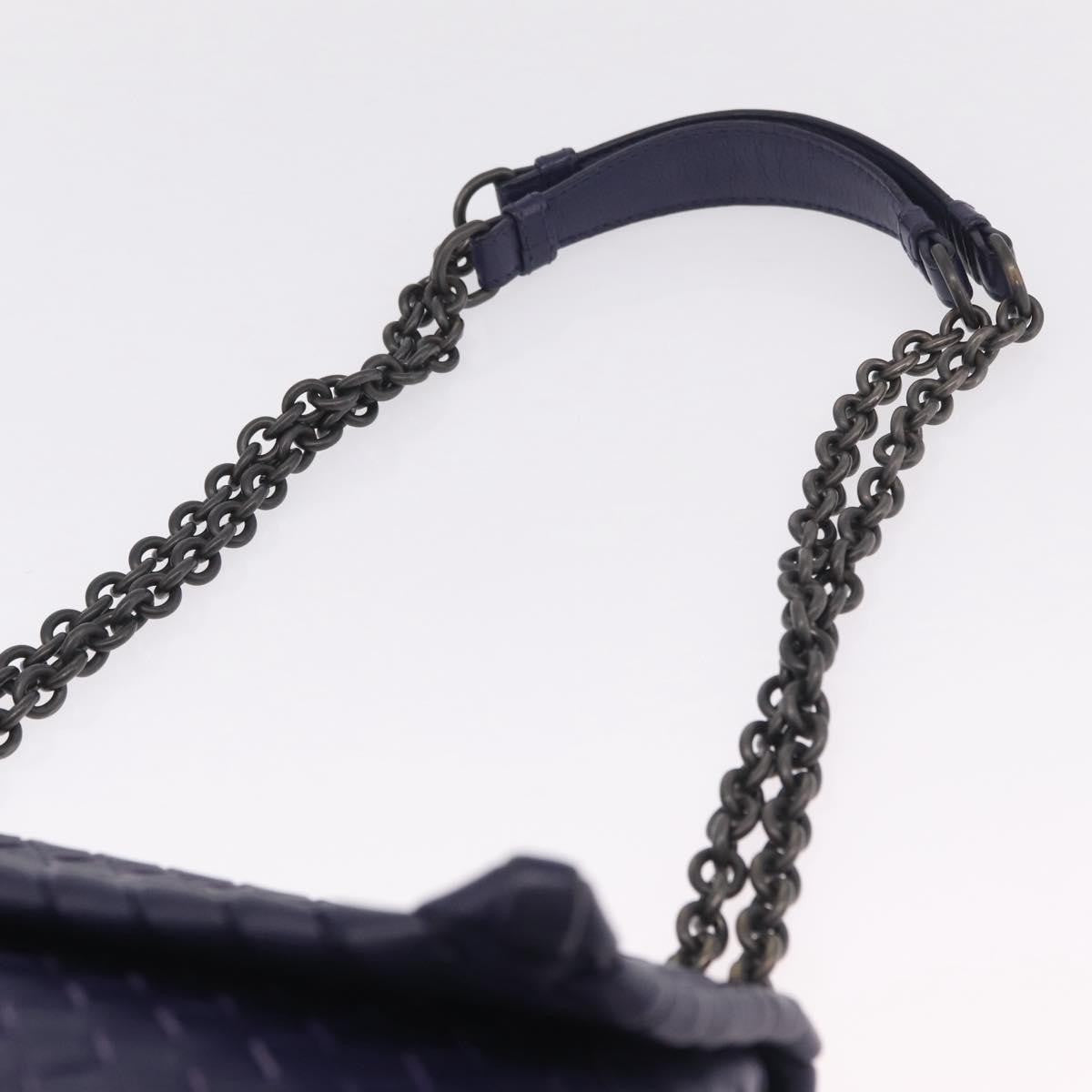 Bottega Veneta Olimpia Intrecciato Nappa Purple Leather Crossbody Bag Bag (Pre-Owned)