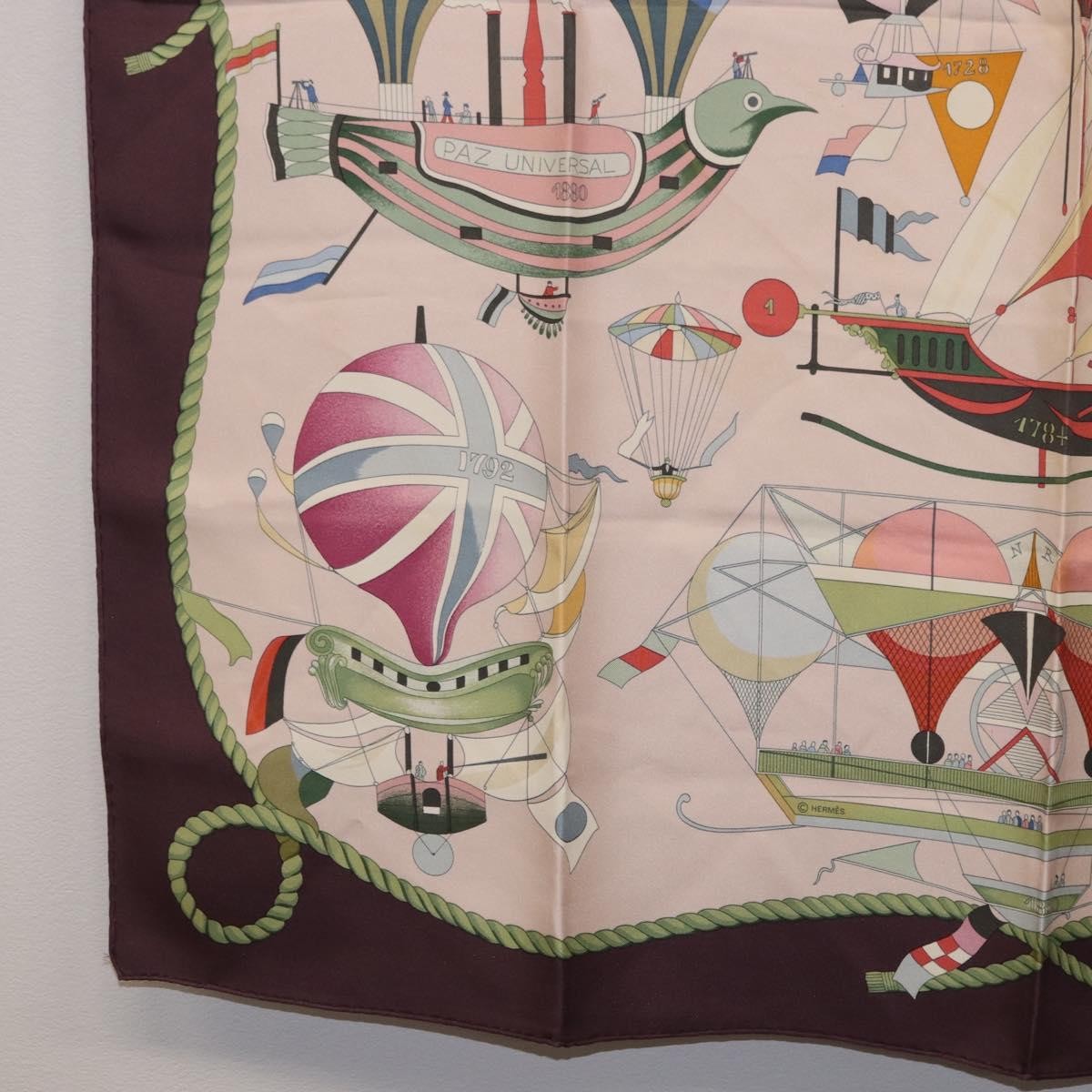Hermes Carré 90 Silk Multicolor Pink Silk Scarve & Shawl Accessory (Pre-Owned)