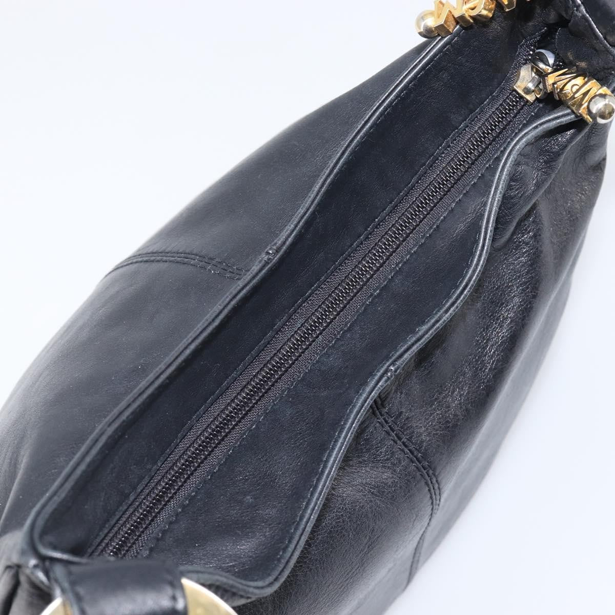 MCM Vintage Leather Black Leather Handbag (Pre-Owned)
