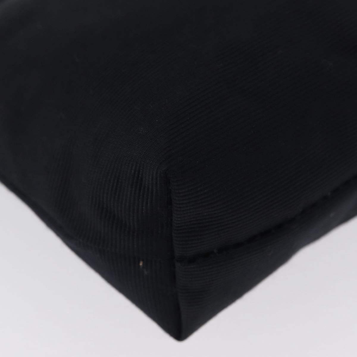 Celine Circle Logo Pouch Canvas Black Canvas Clutche & Pouche Bag (Pre-Owned)