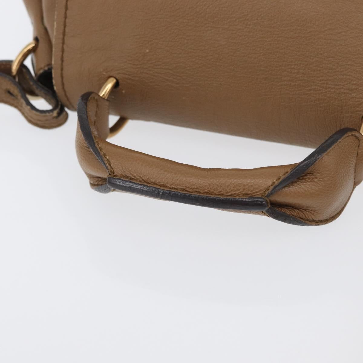 Chloe Elsie Convertible Satchel Leather Brown Leather Handbag (Pre-Owned)