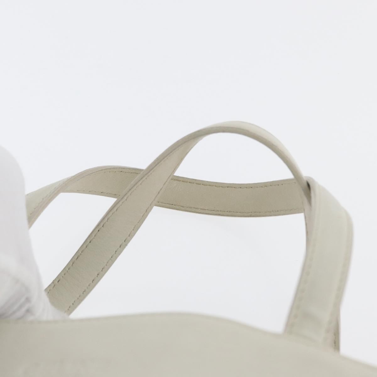Celine Handbag Leather White Leather Handbag (Pre-Owned)