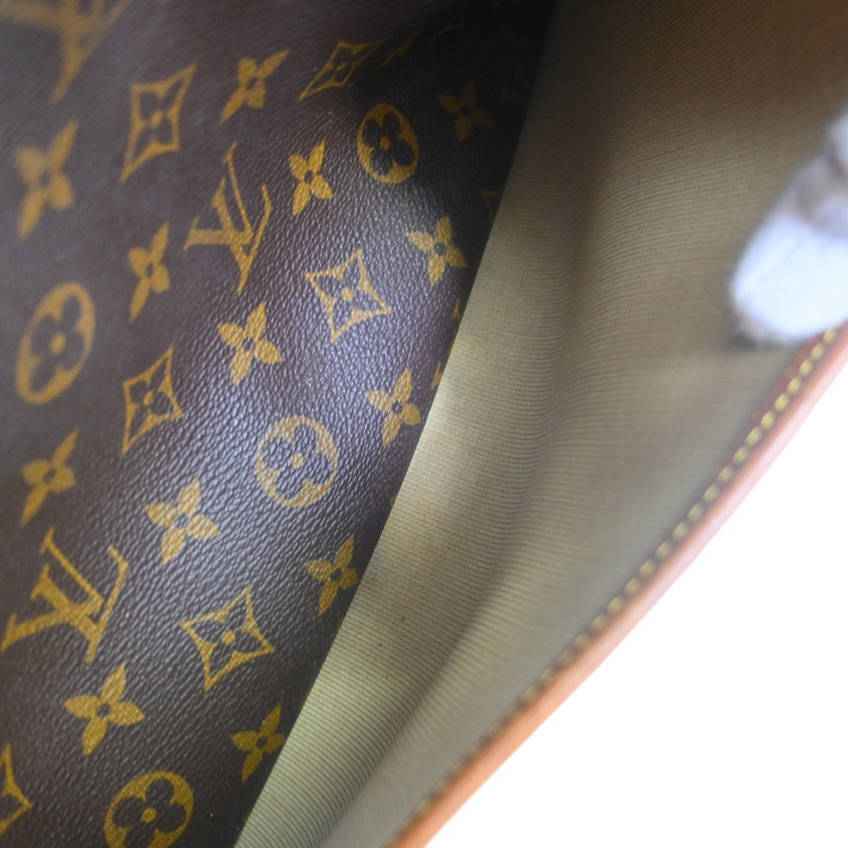 Louis Vuitton Deauville Monogram Canvas Brown Canvas Handbag (Pre-Owned)