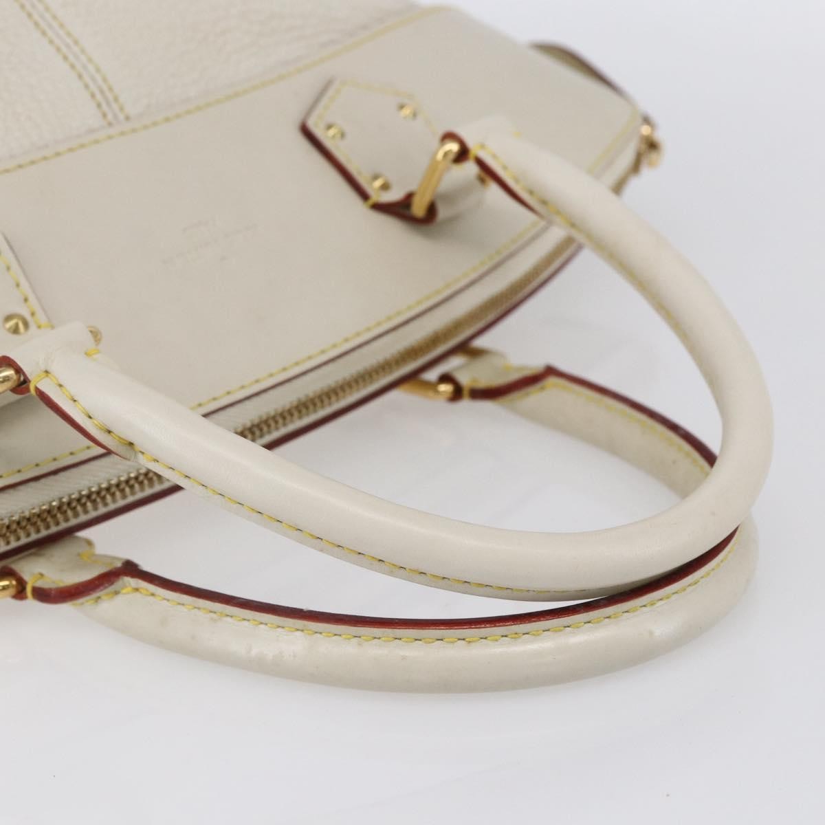 Louis Vuitton Suhali Lockit Leather White Leather Tote Bag Bag (Pre-Owned)