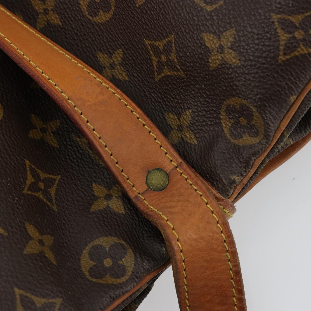 Louis Vuitton Saumur Monogram Canvas Brown Canvas Shoulder Bag Bag (Pre-Owned)