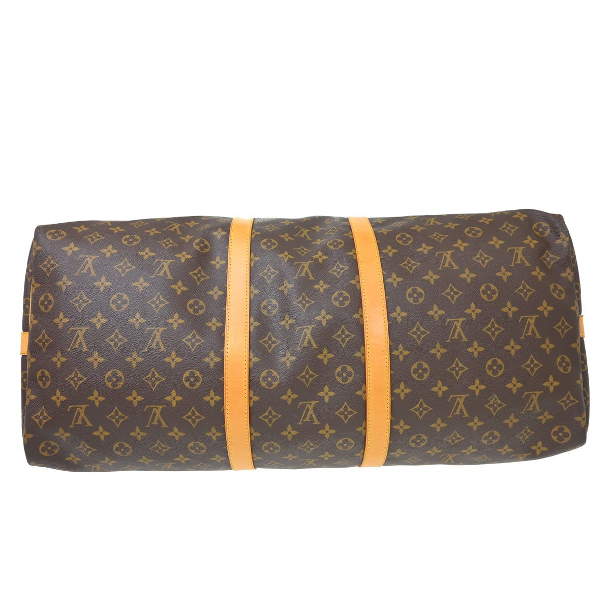 Louis Vuitton Keepall Bandouliere Monogram Canvas Brown Canvas Travel Bag Bag (Pre-Owned)