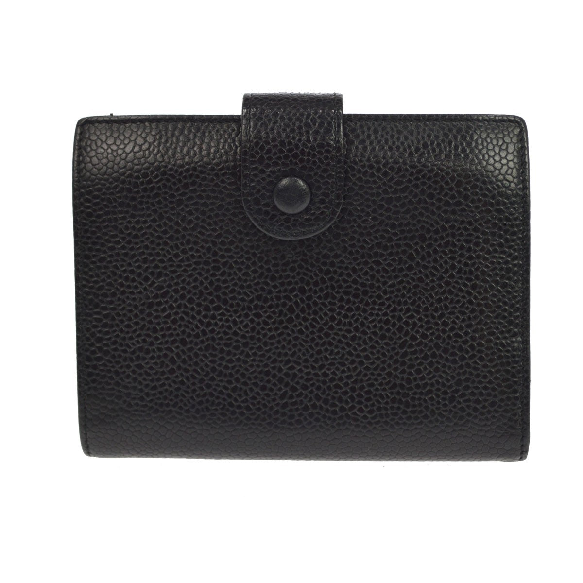 Chanel Timeless Cc French Caviar Black Leather Wallets Accessory (Pre-Owned)
