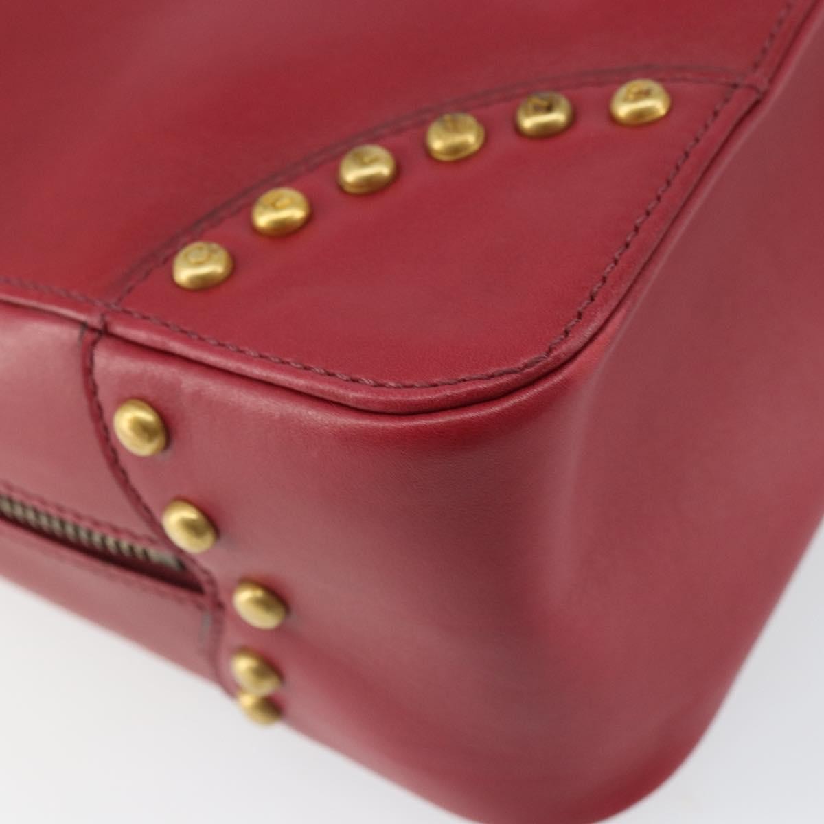 Celine Handbag Leather Red Leather Handbag (Pre-Owned)