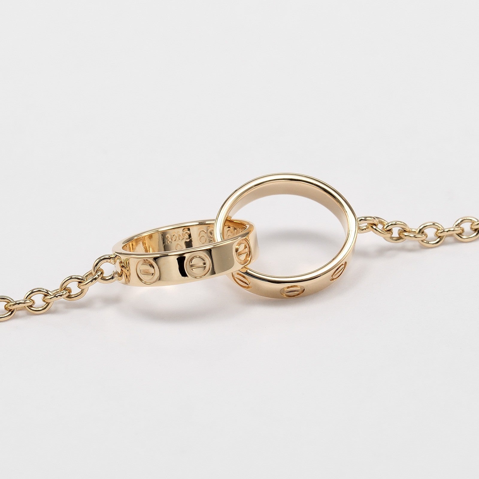 Cartier Love Interlocking 18K Yellow Gold Gold Yellow_Gold Bracelet Jewelry (Pre-Owned)