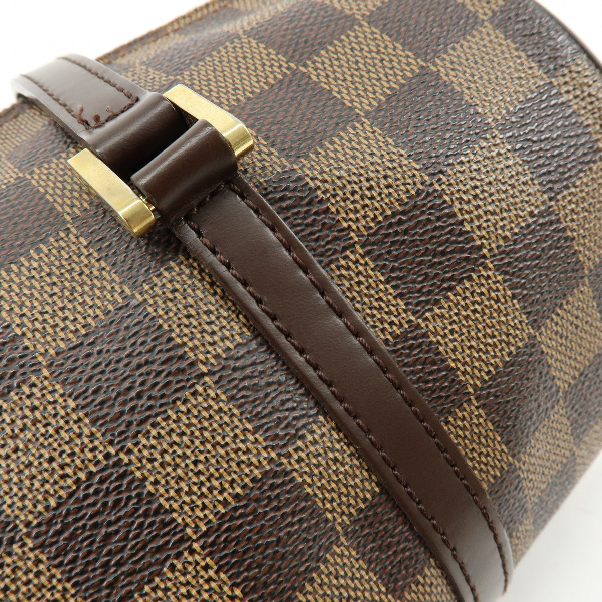 Louis Vuitton Papillon Damier Ebene Brown Canvas Handbag (Pre-Owned)