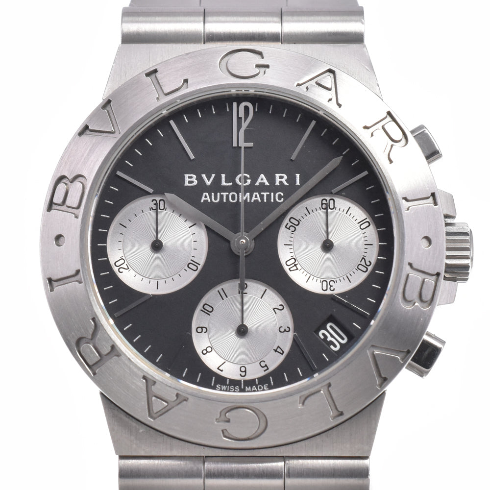 Bvlgari Diagono Chronograph Automatic Ceramic With Stainless Steel And Rubber Watch (Pre-Owned)