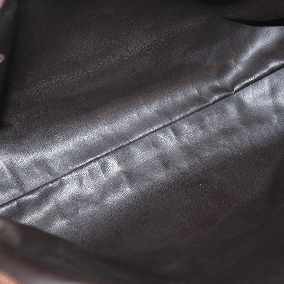 Bally Vintage Leather Brown Leather Handbag (Pre-Owned)