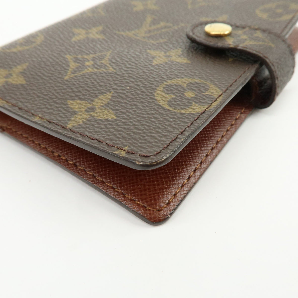 Louis Vuitton Agenda Cover Monogram Canvas Brown Canvas Wallets Accessory (Pre-Owned)