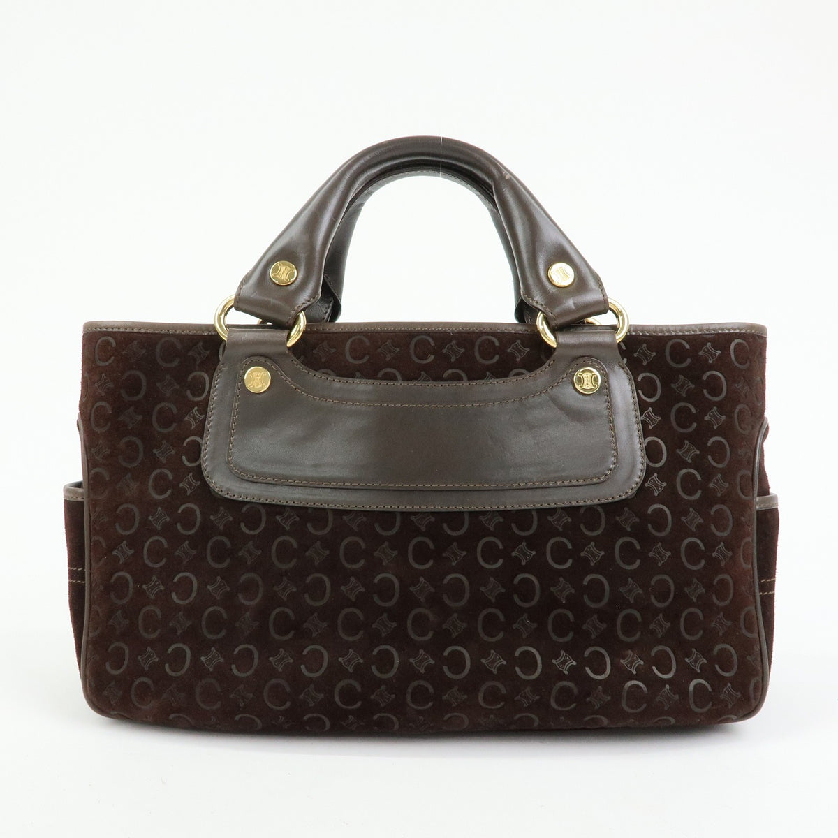 Celine Boogie Suede Brown Suede Handbag (Pre-Owned)