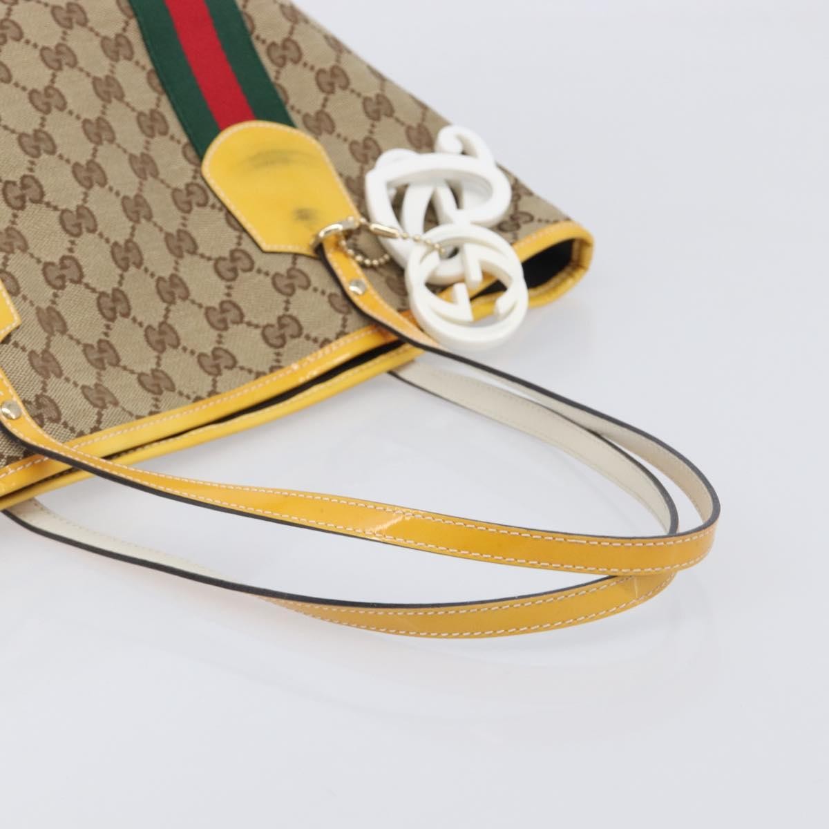 Gucci Jolie Web Gg Canvas Beige Canvas Tote Bag Bag (Pre-Owned)