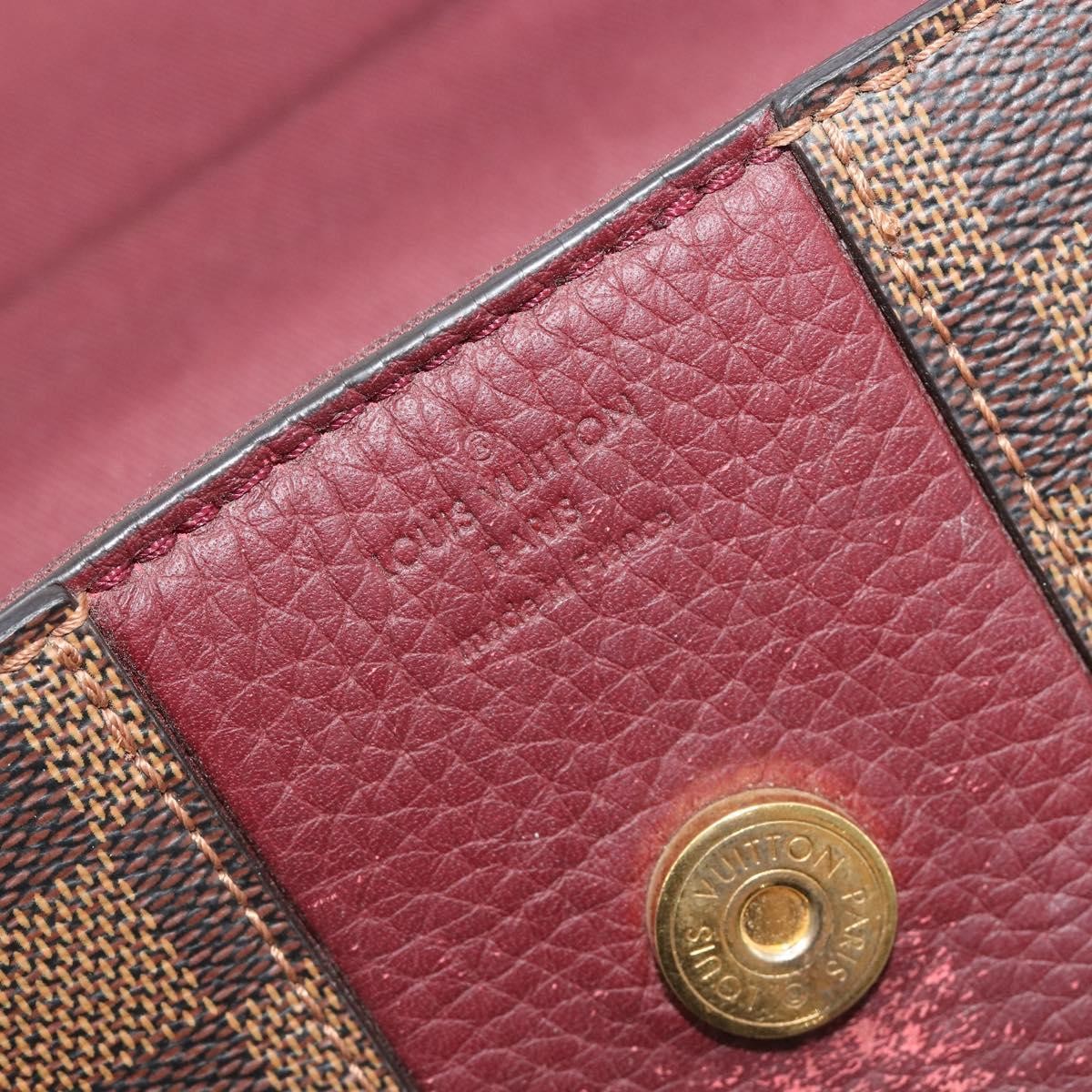 Louis Vuitton Bond Street Damier With Leather Brown Canvas Handbag (Pre-Owned)