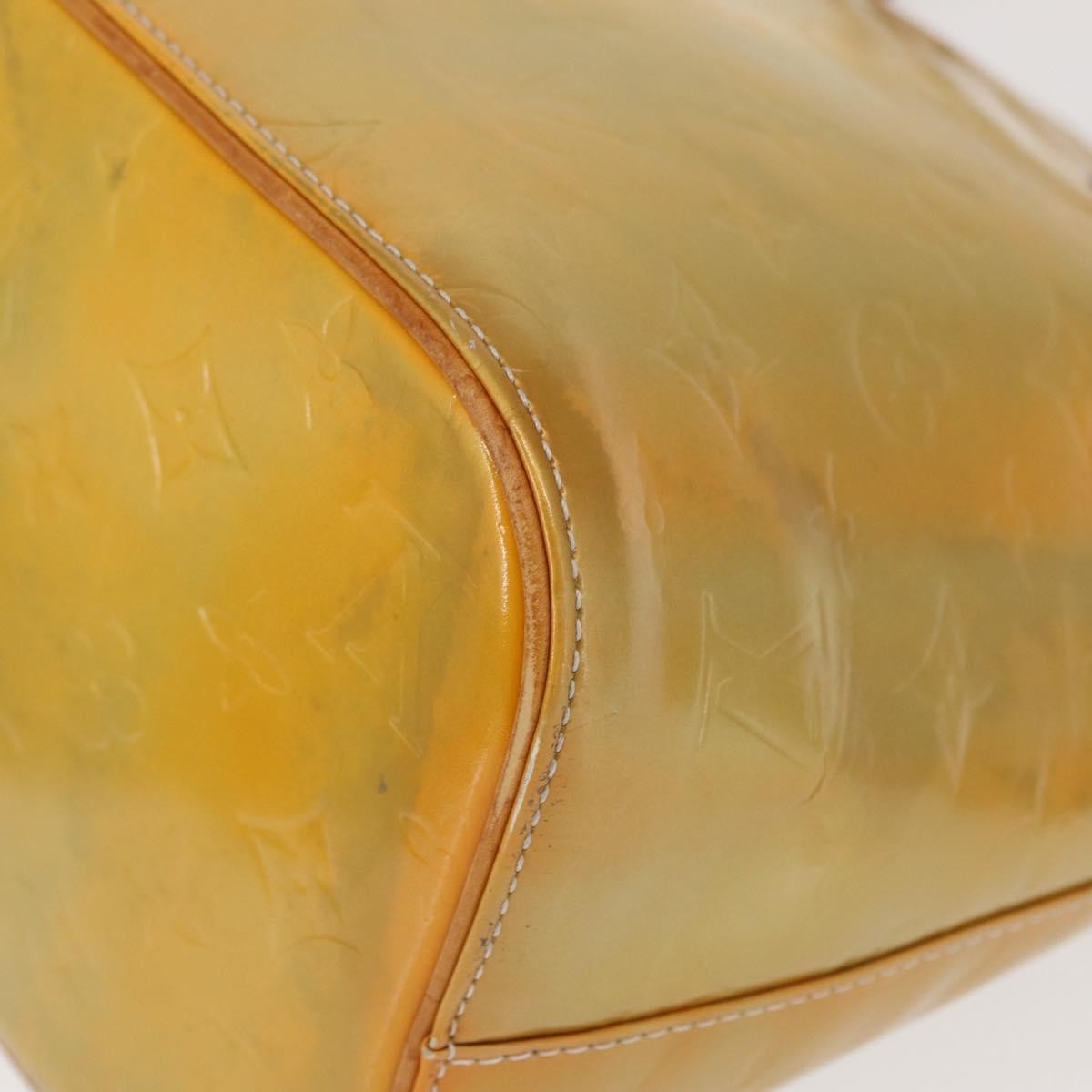 Louis Vuitton Houston Monogram Vernis Yellow Patent_Leather Tote Bag Bag (Pre-Owned)