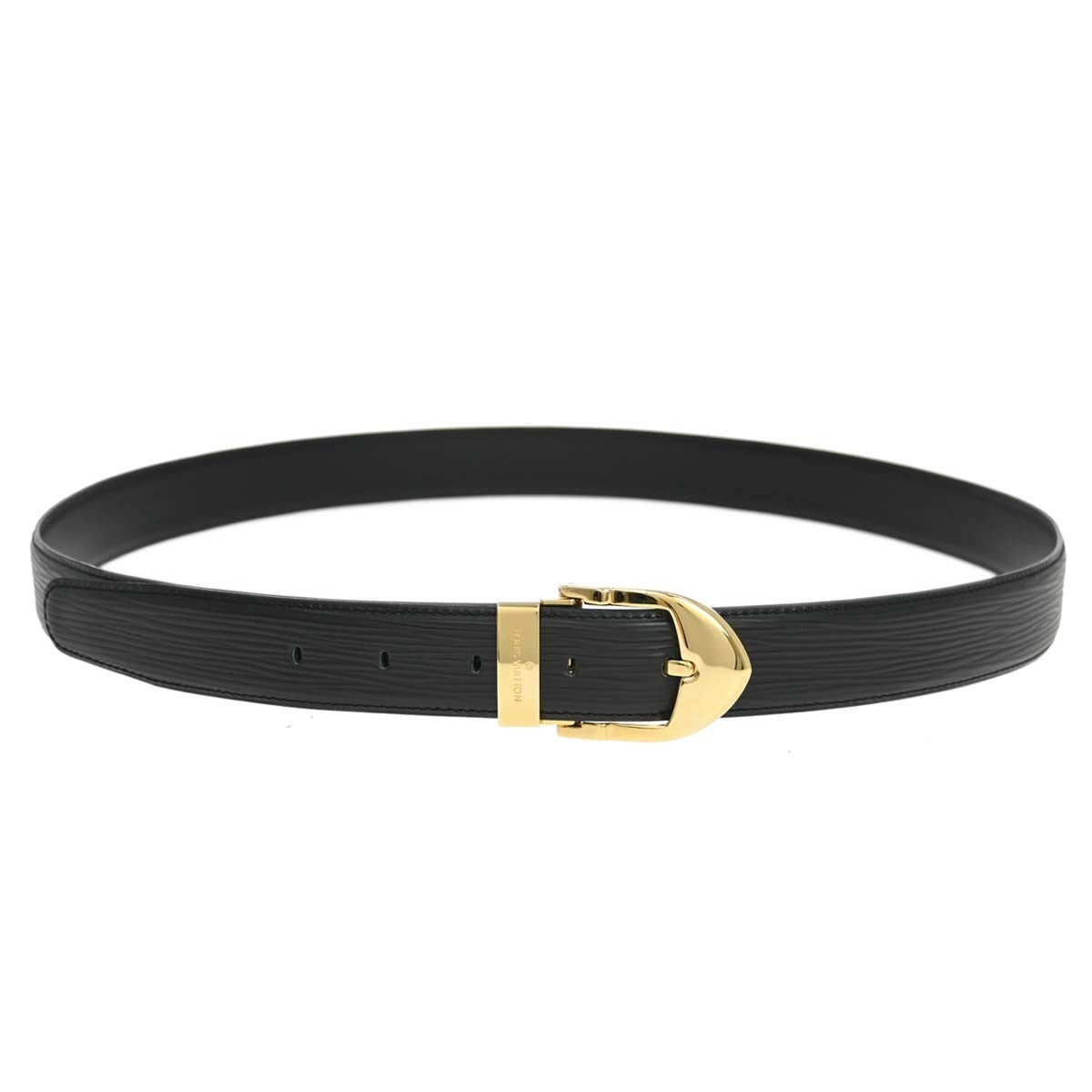 Louis Vuitton Classique Belt Epi Leather Black Leather Belts Accessory (Pre-Owned)