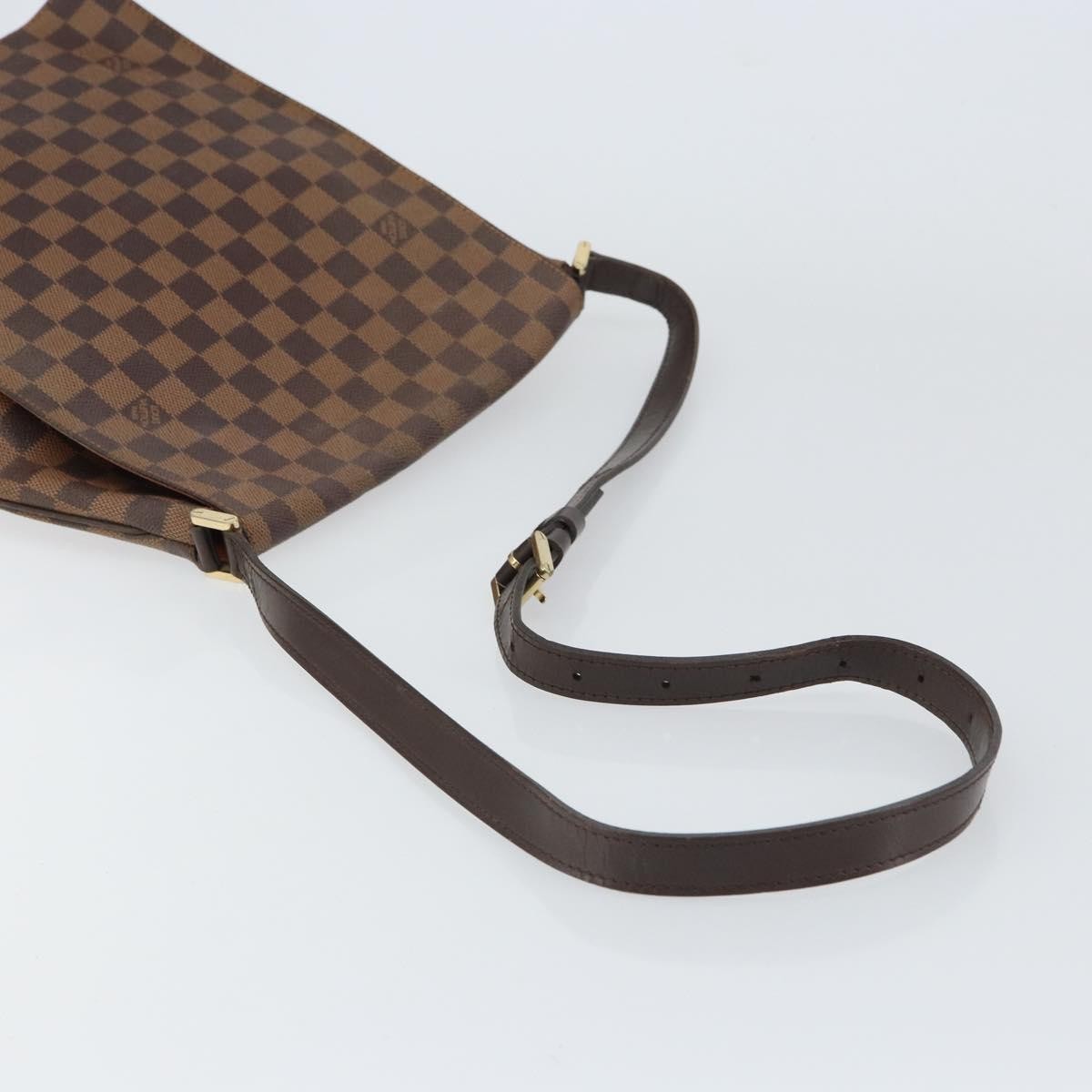 Louis Vuitton Musette Damier Ebene Brown Canvas Shoulder Bag Bag (Pre-Owned)