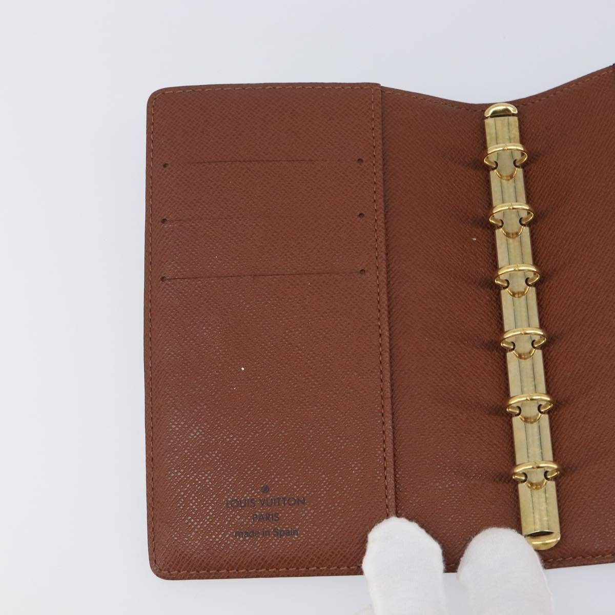 Louis Vuitton Agenda Cover Monogram Canvas Brown Canvas Briefcase Bag (Pre-Owned)