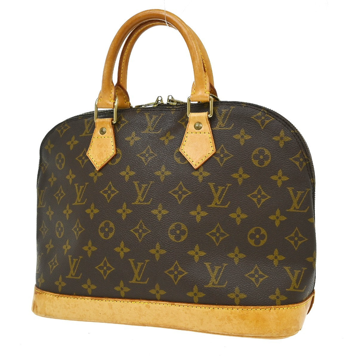 Louis Vuitton Alma Monogram Canvas Brown Canvas Handbag (Pre-Owned)