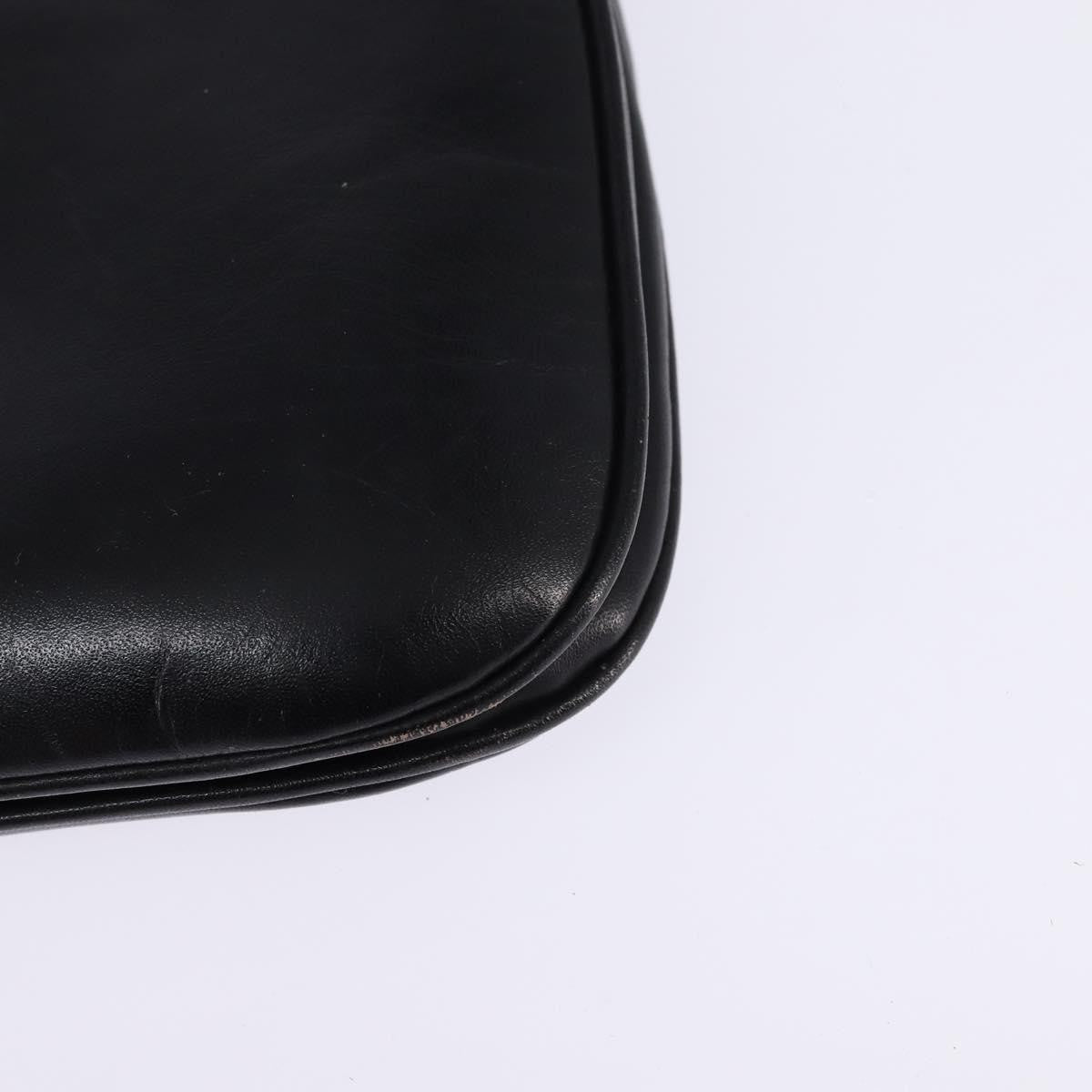 Celine Vintage Leather Black Leather Shoulder Bag Bag (Pre-Owned)