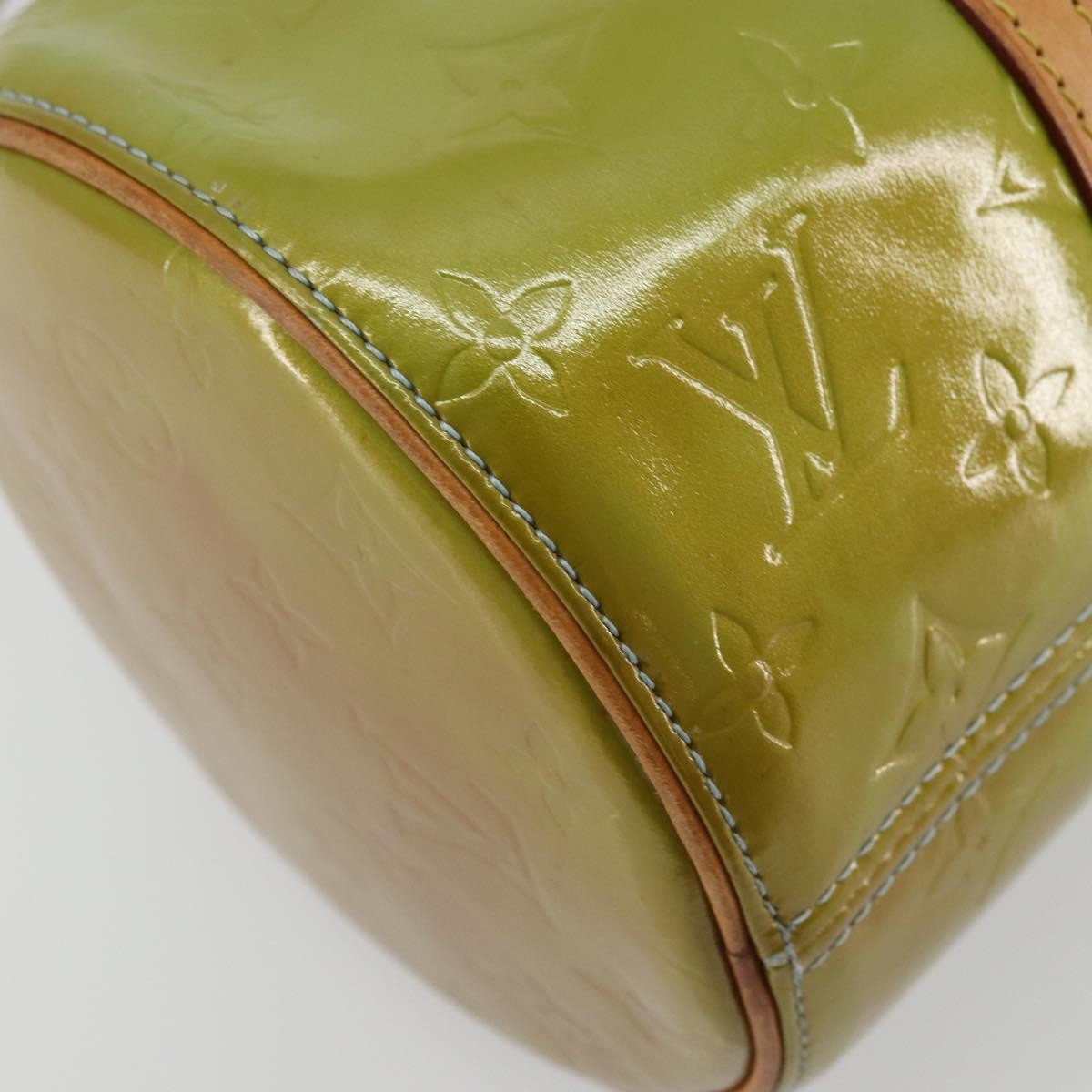 Louis Vuitton Bedford Monogram Vernis Green Patent_Leather Handbag (Pre-Owned)