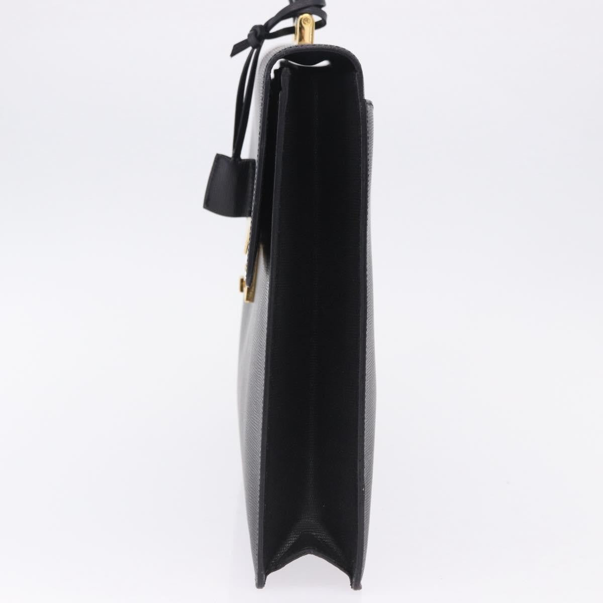 Celine Cartable Business Leather Black Leather Briefcase Bag (Pre-Owned)