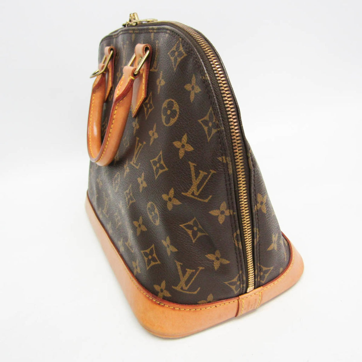 Louis Vuitton Alma Monogram Brown Canvas Handbag (Pre-Owned)