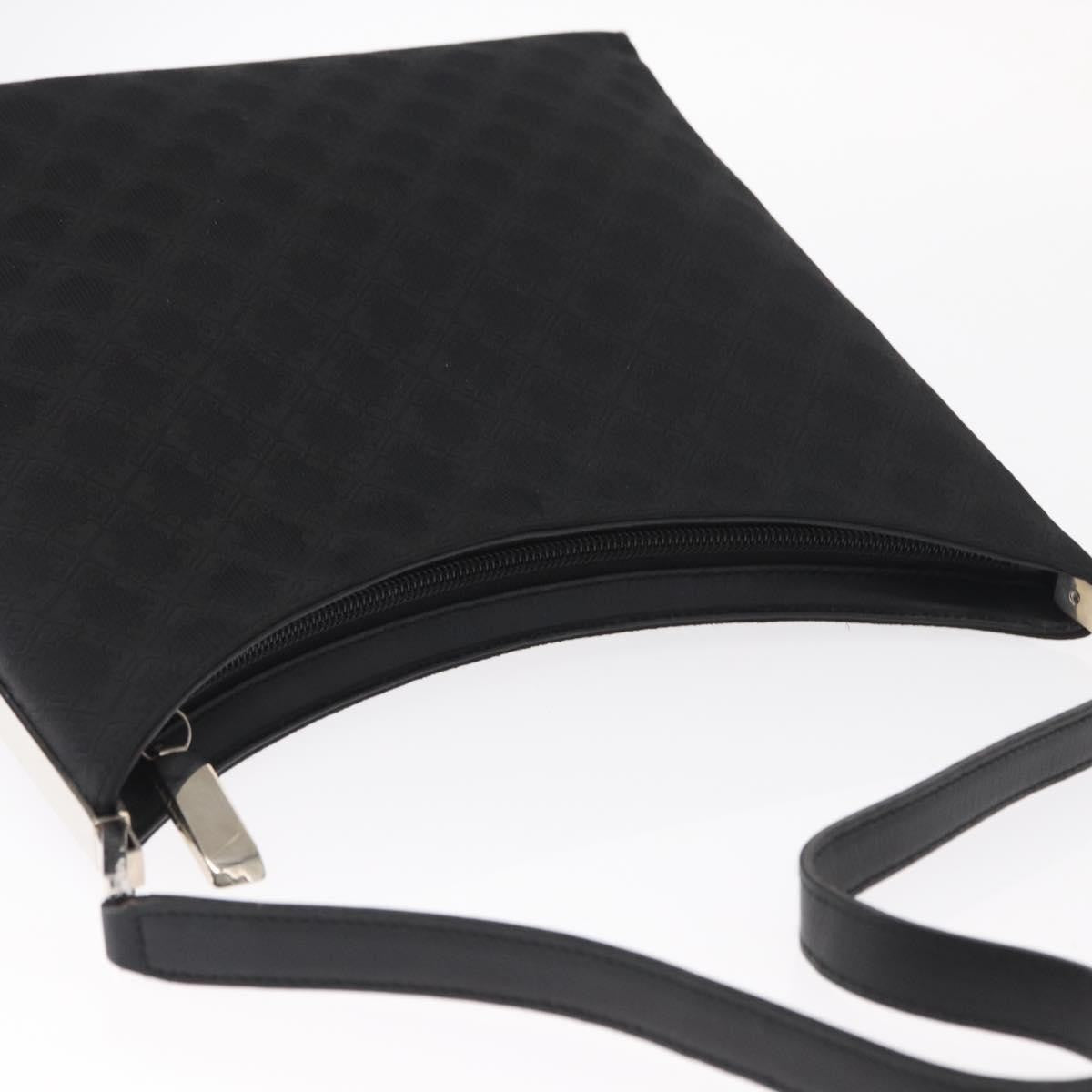 Salvatore Ferragamo Vintage Canvas Black Canvas Shoulder Bag Bag (Pre-Owned)