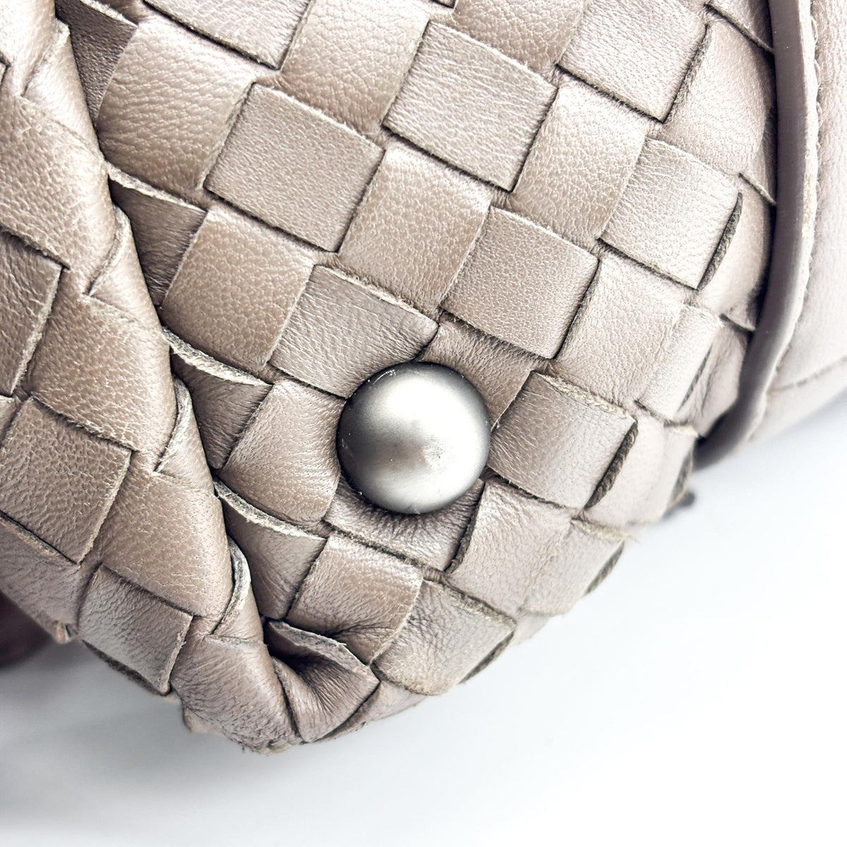 Bottega Veneta Montaigne Handle Intrecciato Nappa Brown Other Handbag (Pre-Owned)