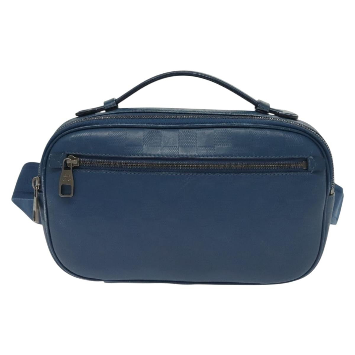 Louis Vuitton Ambler Damier Infini Leather Blue Leather Shoulder Bag Bag (Pre-Owned)