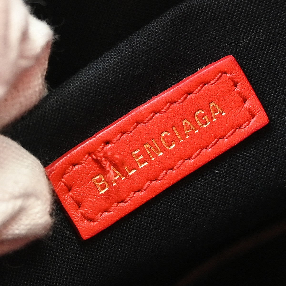 Balenciaga Touch B. Bucket Quilted Leather Red Leather Handbag (Pre-Owned)