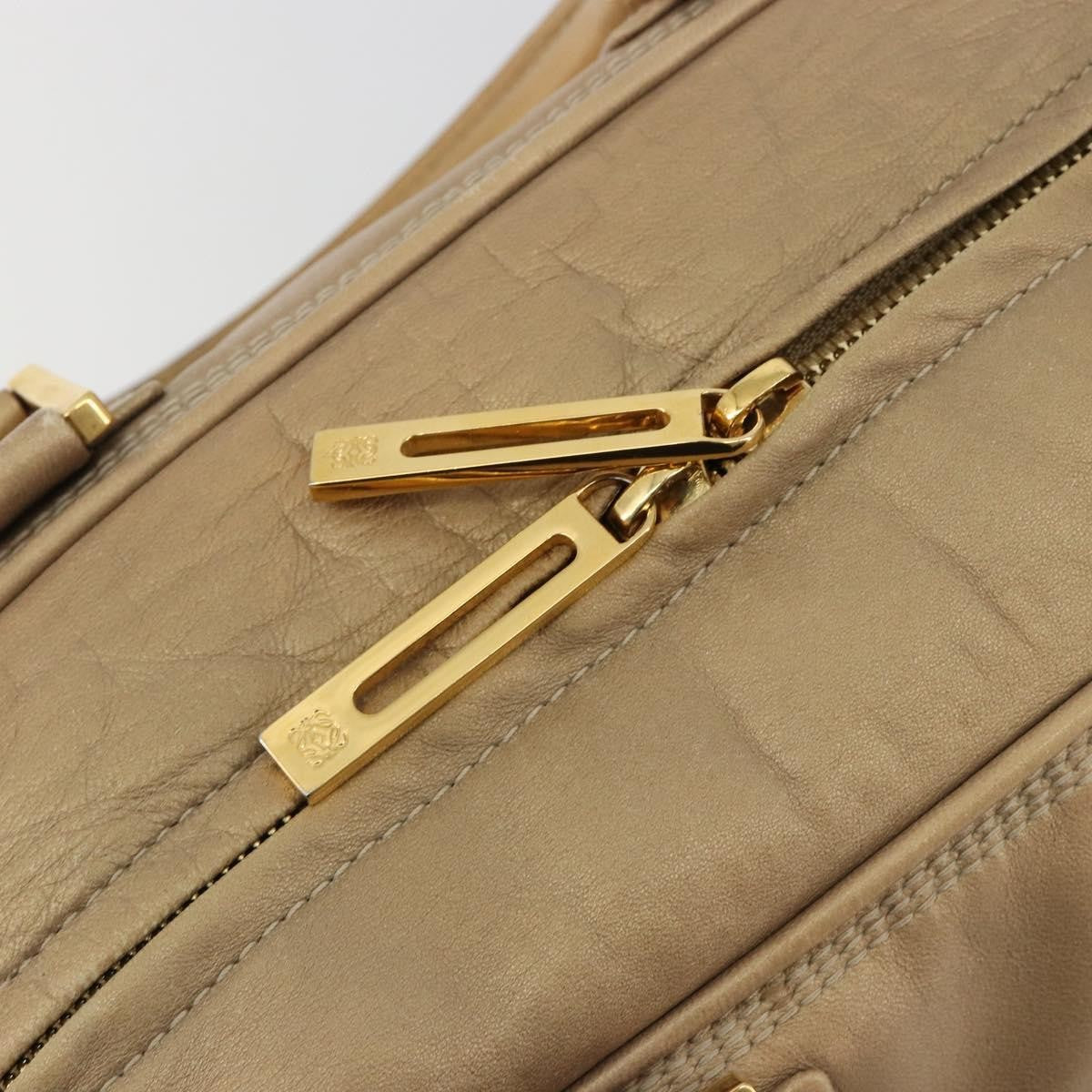 Loewe Amazona Leather Gold Leather Handbag (Pre-Owned)