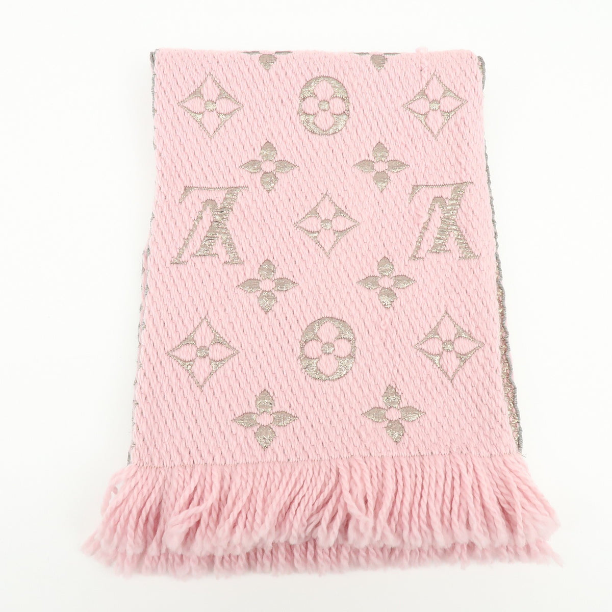 Louis Vuitton Etoile Scarf Monogram Pink Wool Scarve & Shawl Accessory (Pre-Owned)