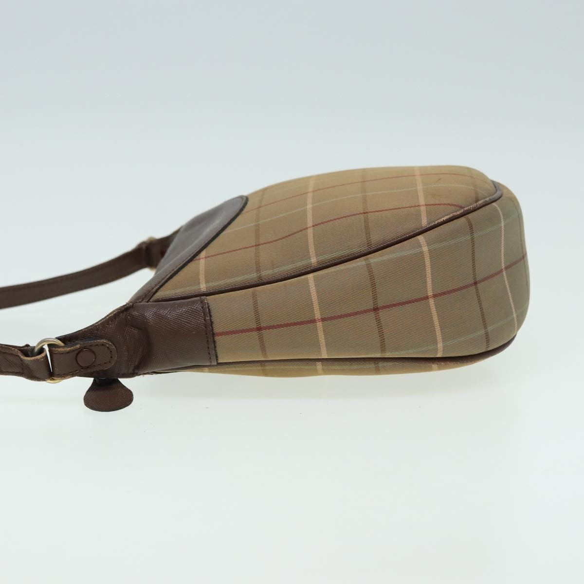 Burberry Nova Check Canvas And Leather Beige Canvas Shoulder Bag Bag (Pre-Owned)