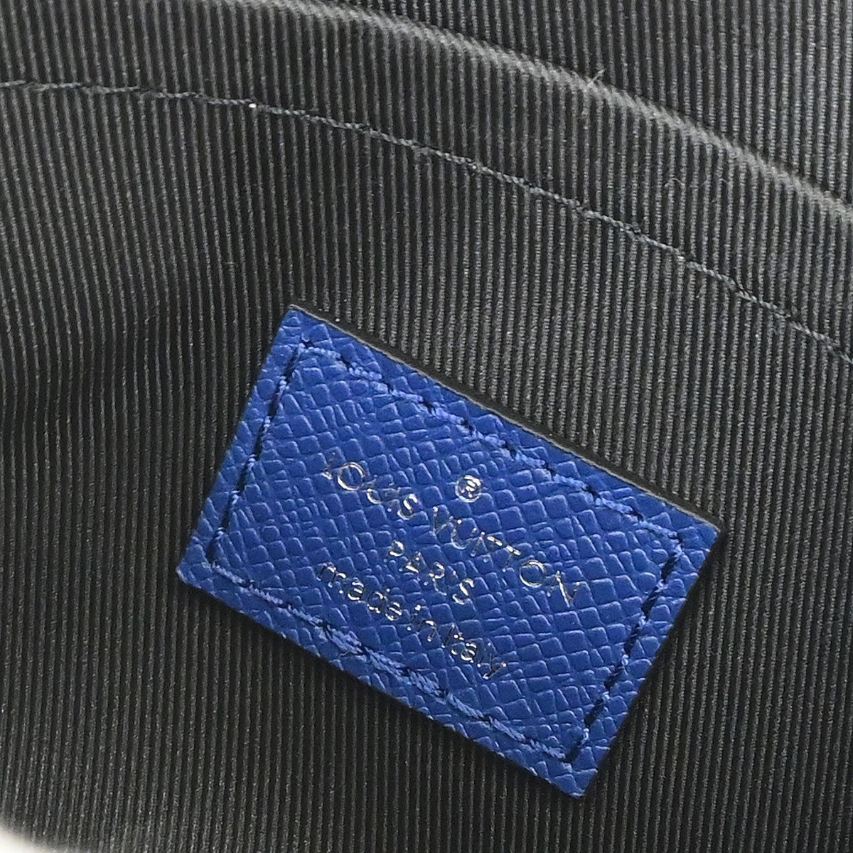 Louis Vuitton Outdoor Bumbag Monogram Taigarama Blue Leather Shoulder Bag Bag (Pre-Owned)