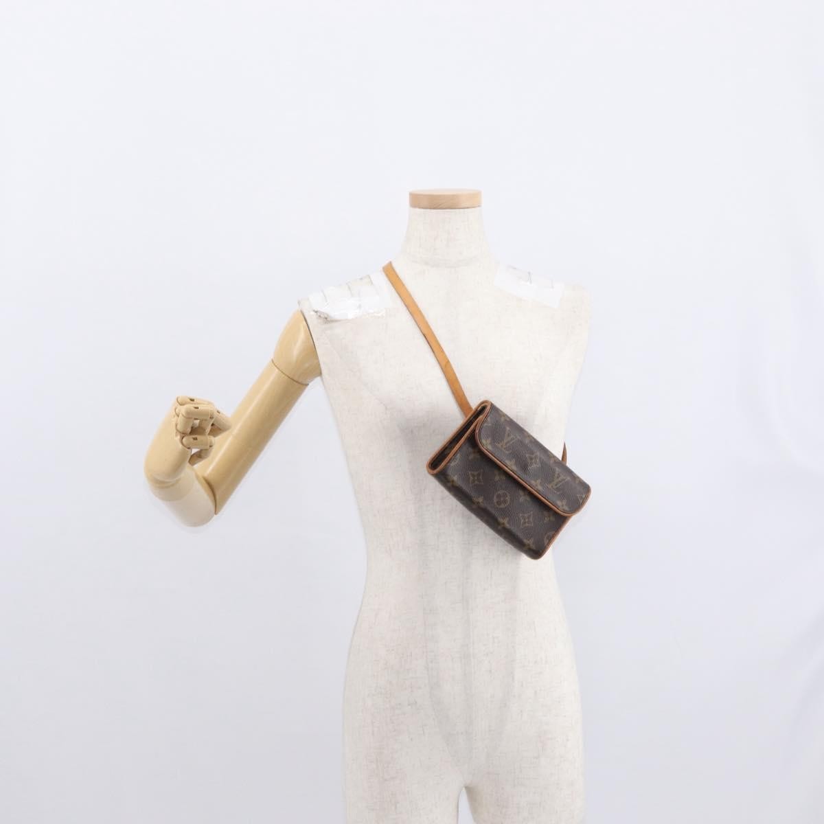 Louis Vuitton Florentine Waist Monogram Canvas Brown Canvas Handbag (Pre-Owned)