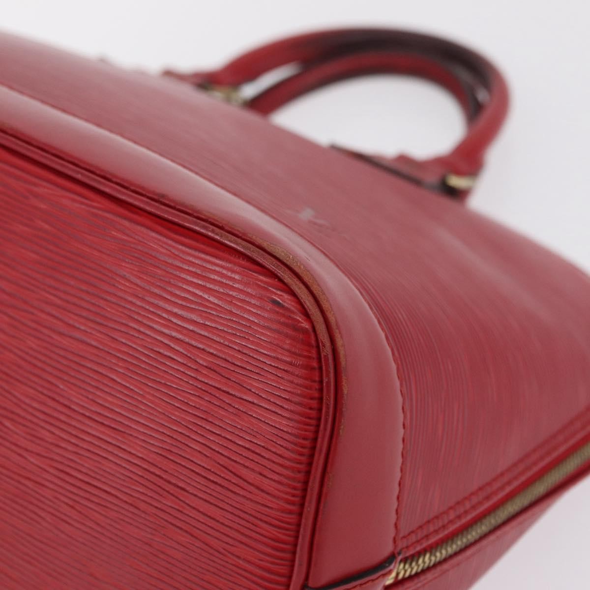 Louis Vuitton Alma Epi Leather Red Leather Handbag (Pre-Owned)