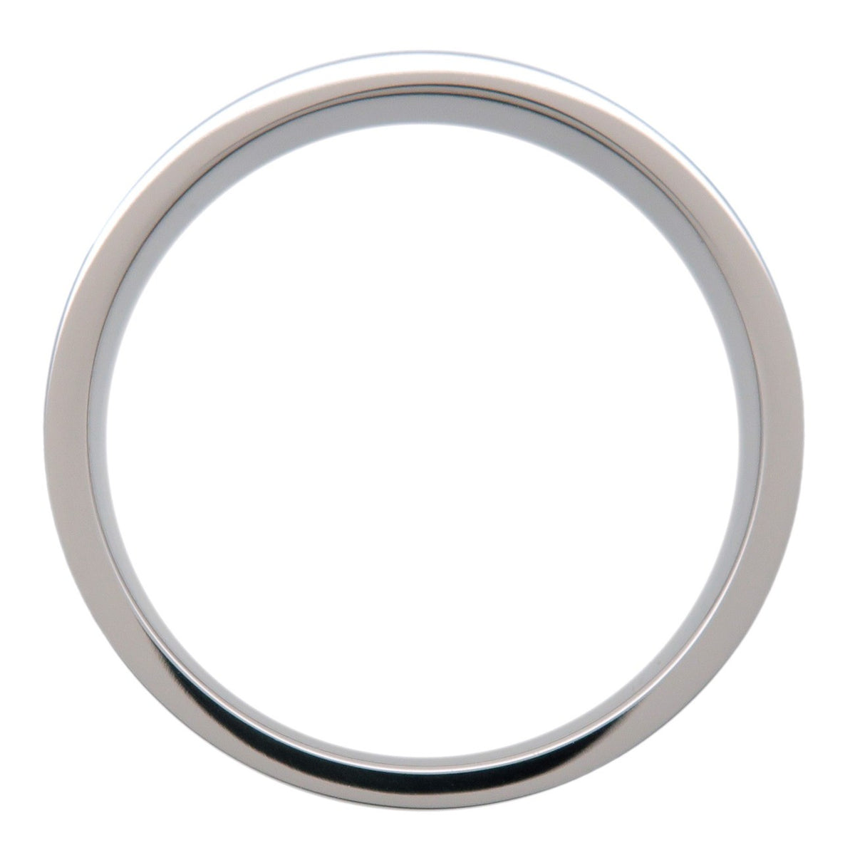 Cartier Love Band 18K White Gold Silver White_Gold Ring Jewelry (Pre-Owned)